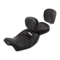 Driver & Passenger Seats W/ Backrest Fit For Harley Touring Cvo Road Glide 09-23