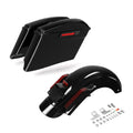 4" Stretched Hard Saddlebags & Rear Fender Fit For Harley Touring Glide 2014-23