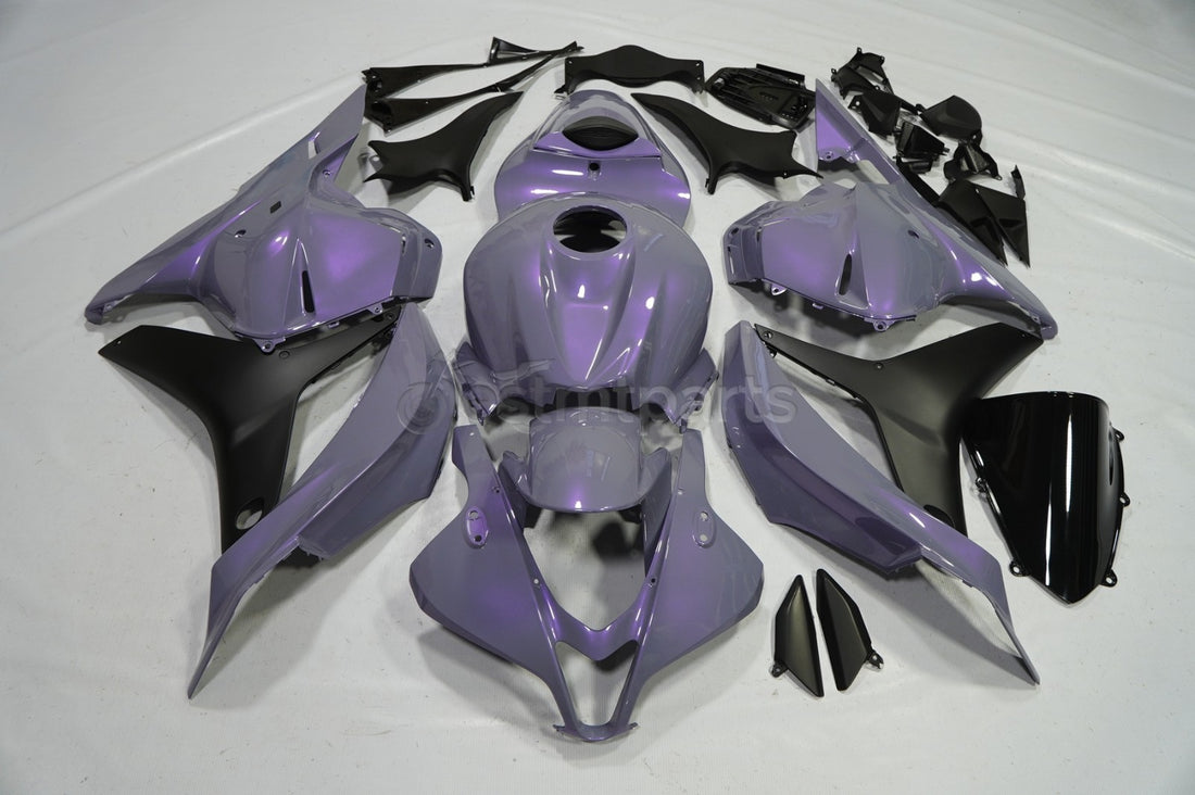 For Honda CBR600RR 2009-2012 Chameleon Gray Dazz Purple &Matte Black Fairing Kit