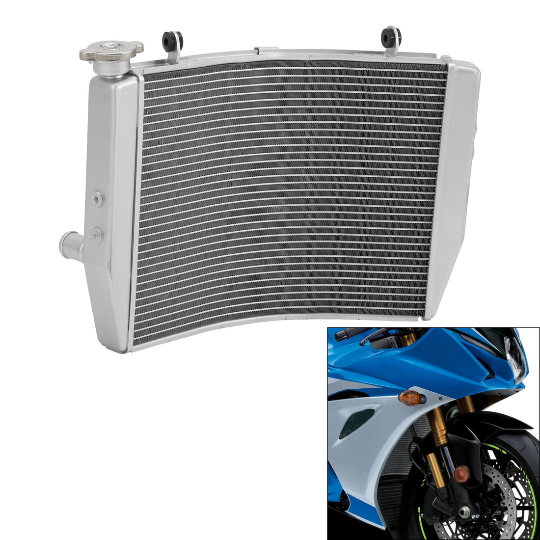 Engine Water Radiator Cooler Cooling Fit For Suzuki GSXR1000 2017-2025 Aluminum