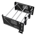 Black Wall Mount Storage Rack Fit For Harley Touring Electra Street Road Glide