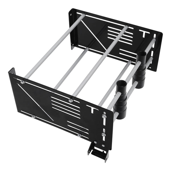 Black Wall Mount Storage Rack Fit For Harley Touring Electra Street Road Glide