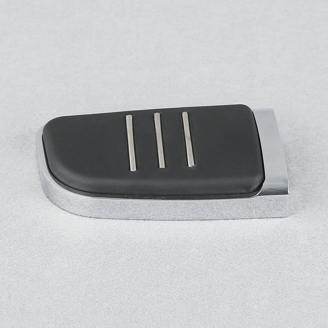 Chrome Rubber Brake Pedal Fit For Harley Touring Road King 1980-2025