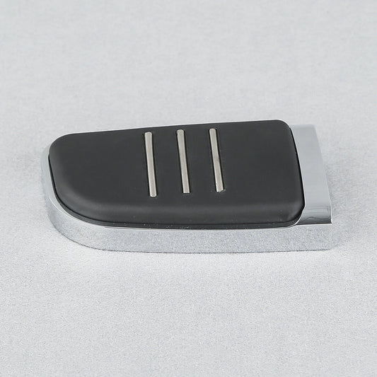 Chrome Rubber Brake Pedal Fit For Harley Touring Road King 1980-2025