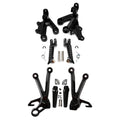 Driver & Passenger Footrests Peg Bracket Fit For Suzuki GSXR1000 2003-2004 Black
