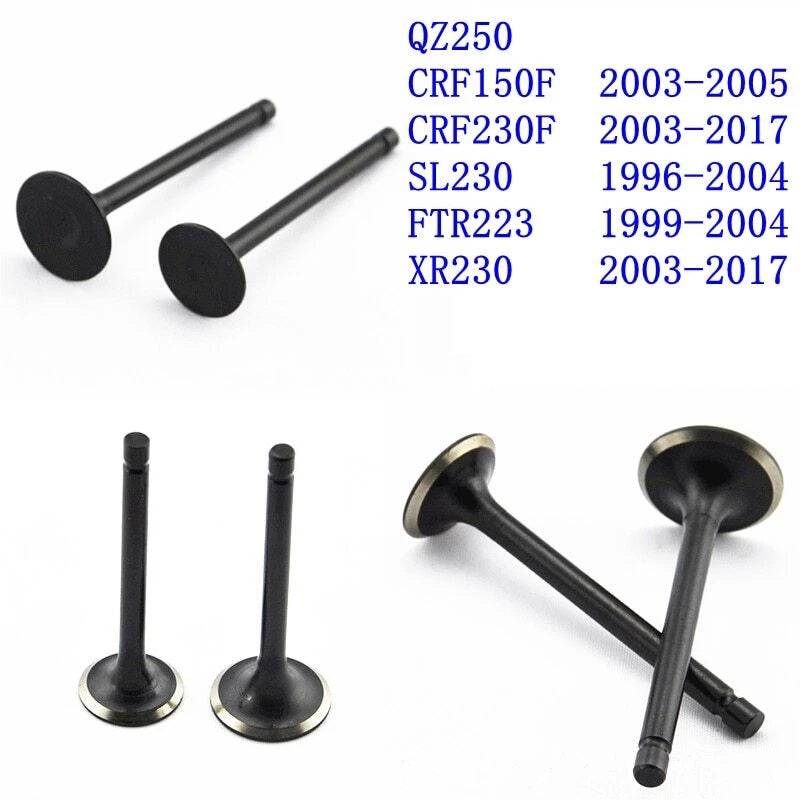 Motorcycle Valves for Honda CRF150F 2003-2005 14711-KBB-900 14721-KBB-900