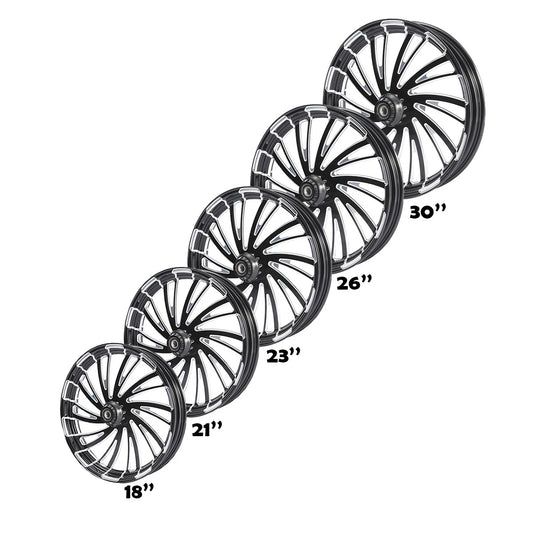18 21 23 26 30'' Wheel Rim Single/Dual Disc Hub Fit For Harley Road Glide 08-23