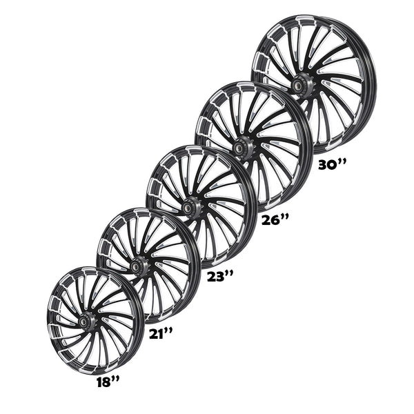 18 21 23 26 30'' Wheel Rim Single/Dual Disc Hub Fit For Harley Road Glide 08-23