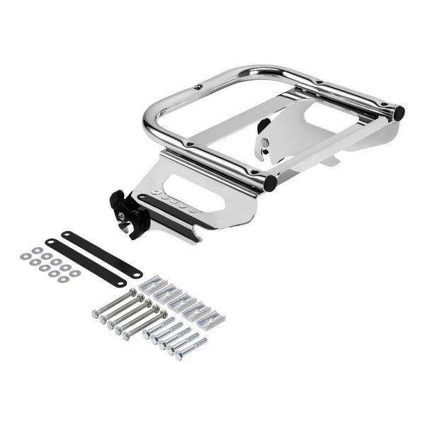 Detachable Solo Mounting Luggage Rack For Harley Touring FL 97-08