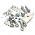Silver Driver Front Footrests Foot Pegs Fit for Suzuki GSXR600 GSXR750 2006-2010