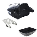 King Trunk Backrest Rack Two Up Mount Fit For Harley Touring Road Glide 14-26 25
