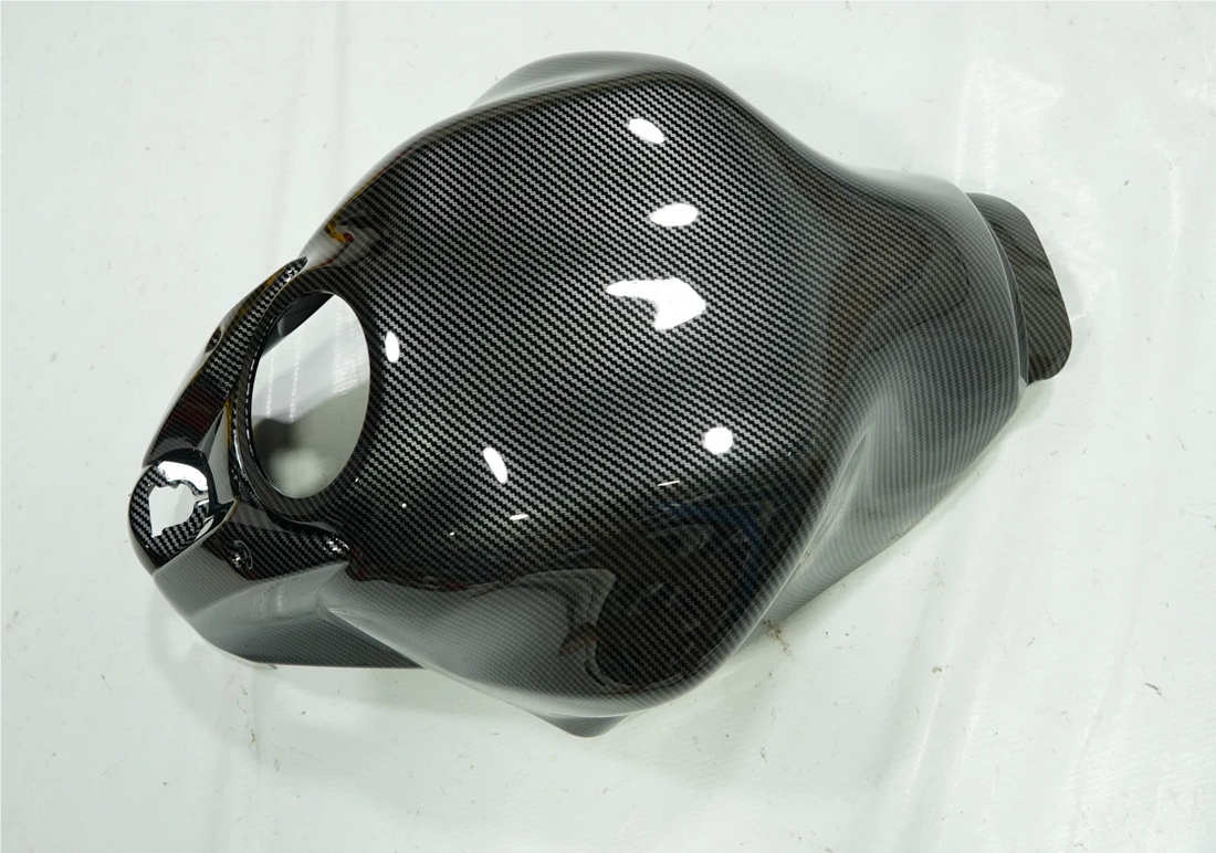 For Kawasaki Ninja 650 2017-2025 Black Carbon Fiber Fuel Gas Tank Cover Fairing