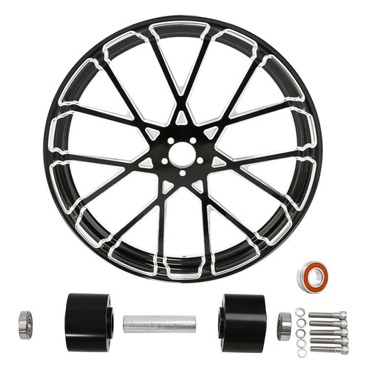 21x3.5" Front Wheel Rim Dual Disc Hub Fit For Harley Electra Glide 1997-2021 ABS