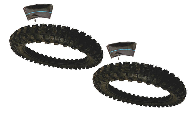 2 Pack 70/100-19 110CC 125CC 250CC Pitster Coolster Mini Dirt Bike Tire Tube