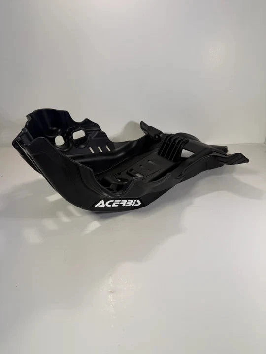 Acerbis 2895600001 Plastic Offroad Skid Plate with Linkage Guard Black