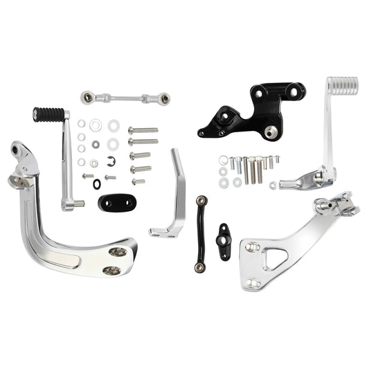 Mid-Controls Shift & Brake Side Kit Fit For Harley Sport Glide Flsb 18-25 Chrome