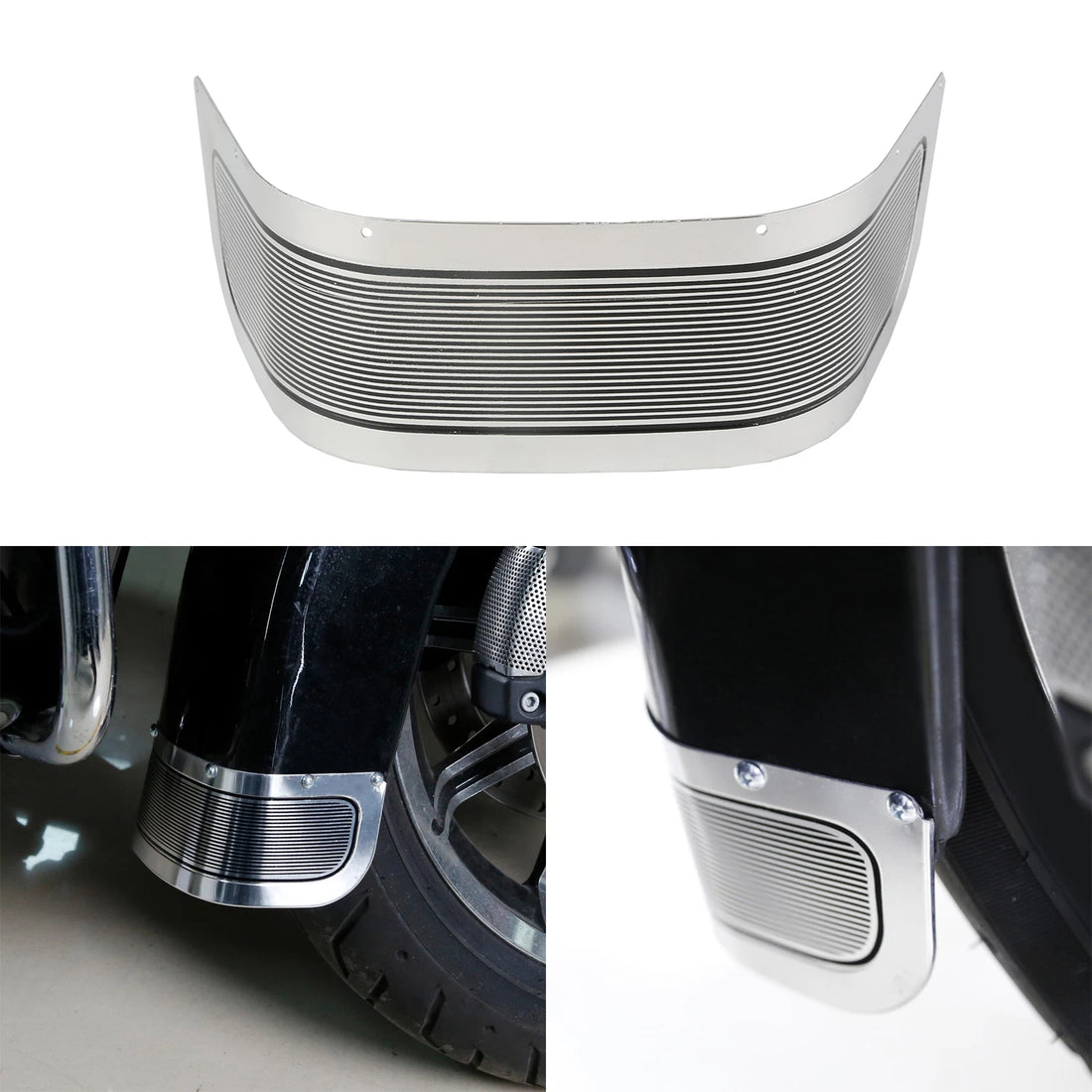 Front Fender Trim Skirt Fit For Harley Touring Road King Electra Glide 14-24 22