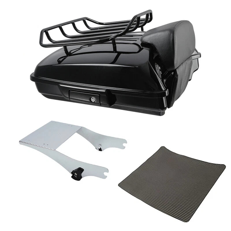 5.5" Razor Trunk Pad Rack Mount Fit For Harley Touring 1997-2008