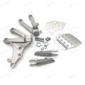 Honda CBR600RR F5 Silver Front Foot Pegs Footrest Bracket Fit For 2007-2024