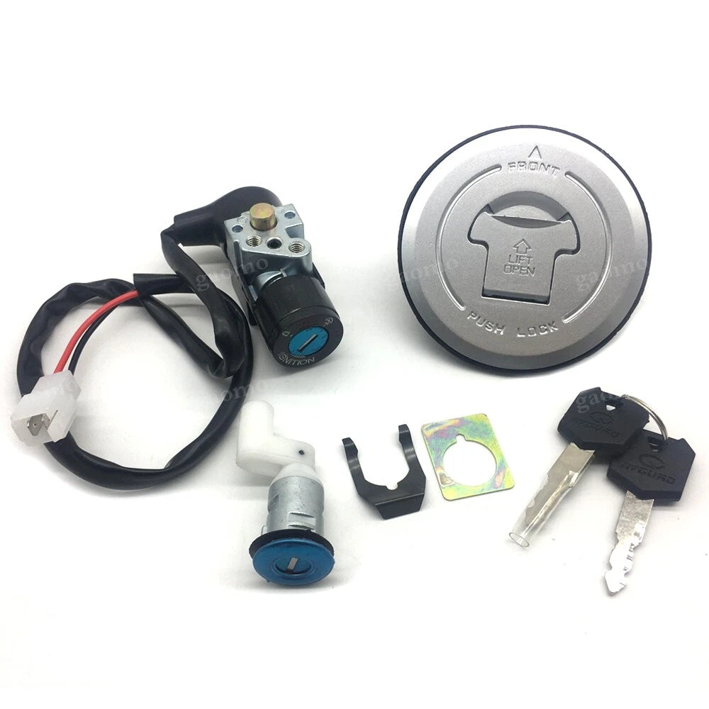 Fuel Gas Cap Ignition Switch Seat Lock Set Fit For Honda CBR125R/RS/RW 2004-2010