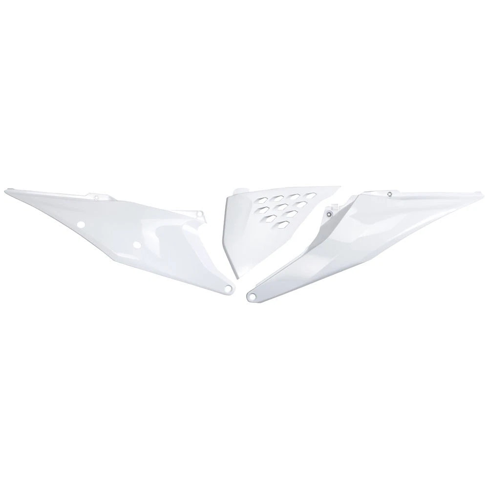UFO Side Panels Vented 2020 White For KTM 150 XC-W (Fuel Injected) 2020-2023