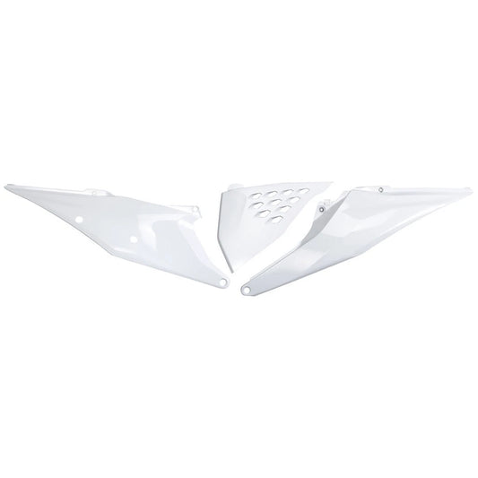 UFO Side Panels Vented 2020 White For KTM 150 XC-W (Fuel Injected) 2020-2023