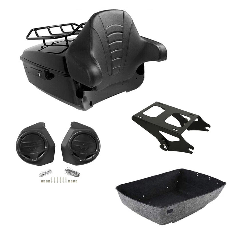 King Trunk Rack Pad Speakers Mount Fit For Harley Street Road Glide 2014-2026 25