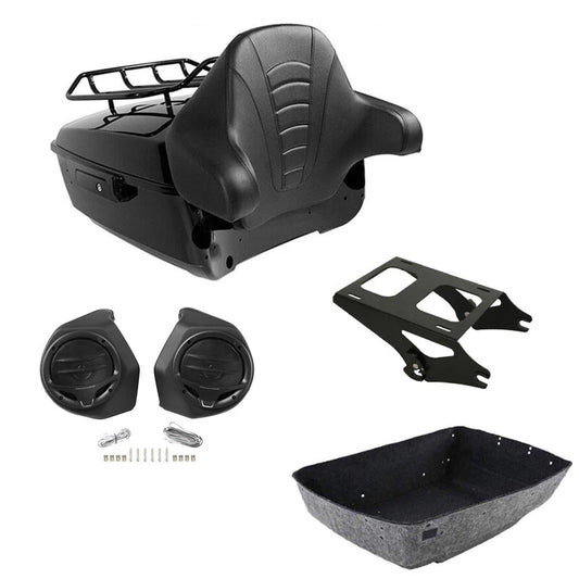 King Trunk Rack Pad Speakers Mount Fit For Harley Street Road Glide 2014-2026 25