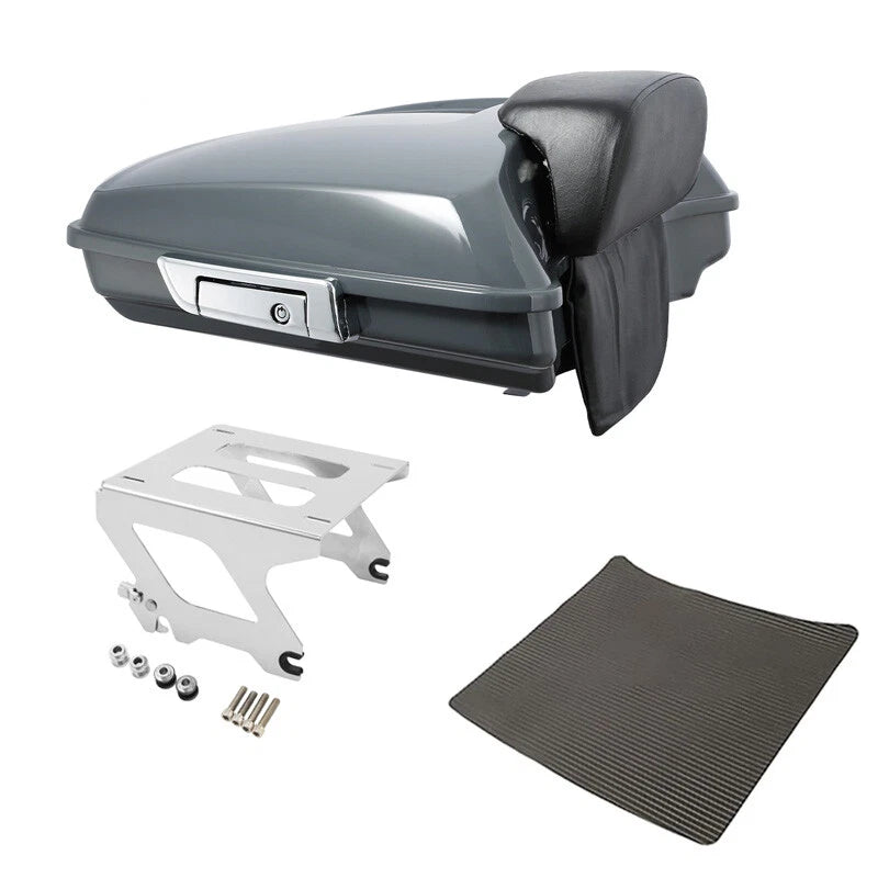 Razor Trunk Pad Solo Mount Fit For Harley Sport Glide 2018-25 Gunship Gray