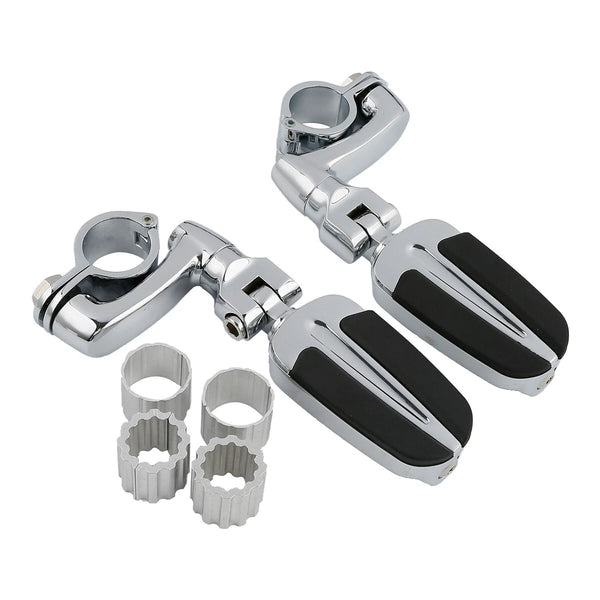 22/25/32/35mm Highway Bar Footpegs Peg Mount Fit For Harley Touring Street Glide