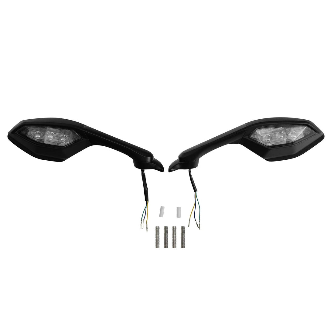 Rearview Mirrors LED Turn Signals Fit For Yamaha YZF-R1 2015-25 Yzf R6 2017-2022