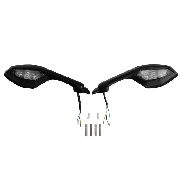 Rearview Mirrors LED Turn Signals Fit For Yamaha YZF-R1 2015-25 Yzf R6 2017-2022