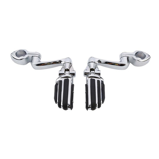 360 Adjustable 32mm Highway Footpeg Mount Clamps Fit For Harley Heritage Softail