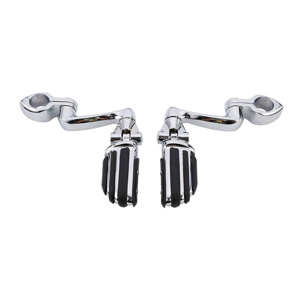 360 Adjustable 32mm Highway Footpeg Mount Clamps Fit For Harley Heritage Softail