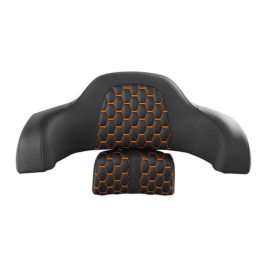 Rear Trunk Passenger Backrest Fit For Indian Chieftain 2014-23 Black Orange