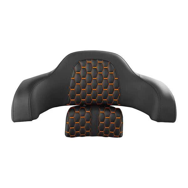 Rear Trunk Passenger Backrest Fit For Indian Chieftain 2014-23 Black Orange