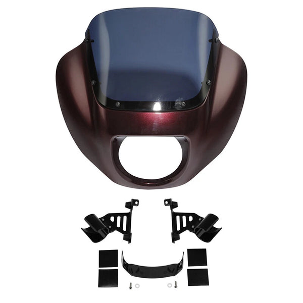 Fairings Windshield Bracket Fit For Harley Street Bob Fxst 18-24 Twisted Cherry