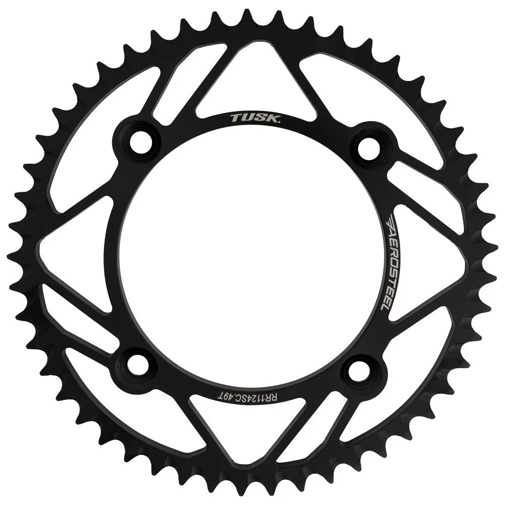 Tusk AeroSteel Rear Sprocket 49 Tooth For Dust Moto Hightail 2026