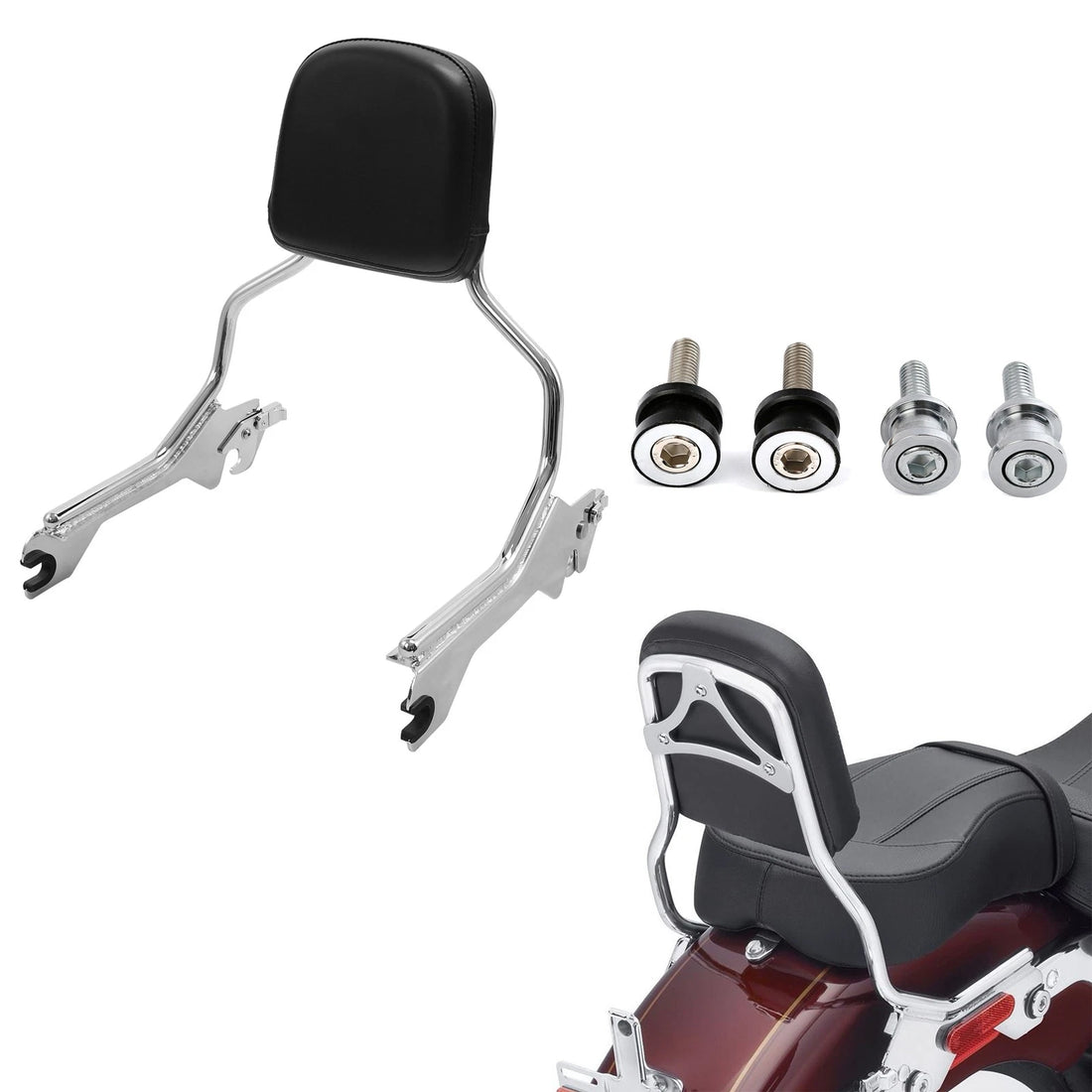 Sissy Bar Backrest Docking Hardware Kit Fit For Harley Fat Boy Flfb 2018-2025