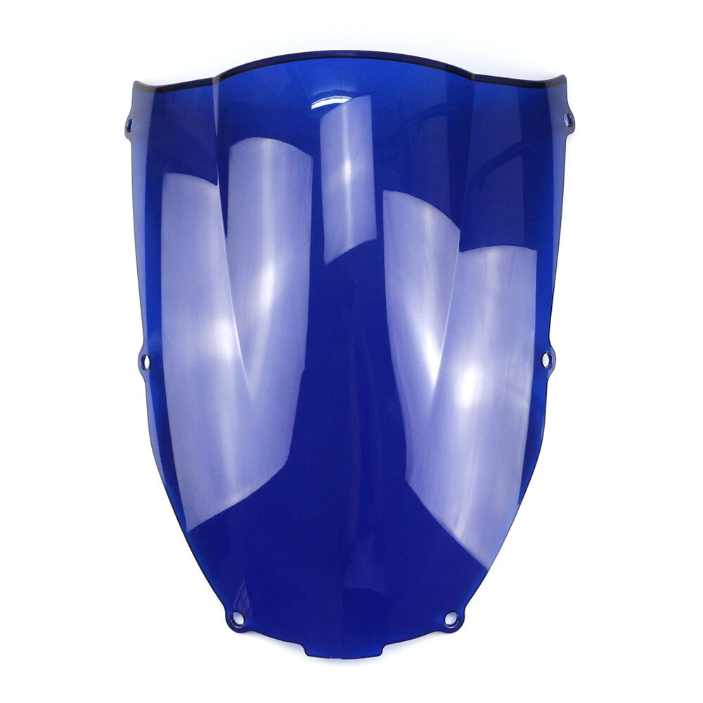 Motorcycle Windshield Windscreen For Kawasaki Ninja ZX-6R 2000-2002 Blue