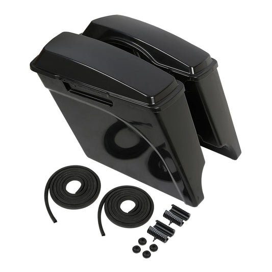 Unpainted 5" Stretched Saddlebags Fit For Harley Touring 1993-2013 Road Glide
