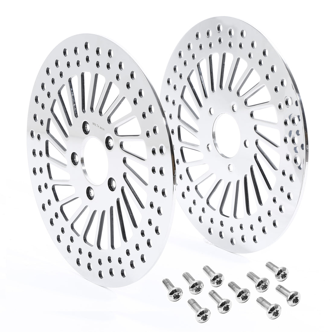 11.8" Front Brake Disc Rotors & Bolts Fit For Harley Touring 2008-23 Dyna 06-17