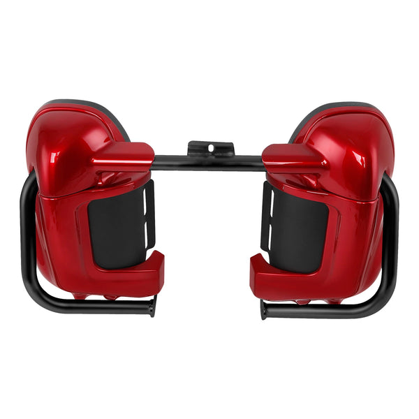 Red Lower Vented Fairings Engine Guard Bar Fit For Harley Electra Glide 1997-08