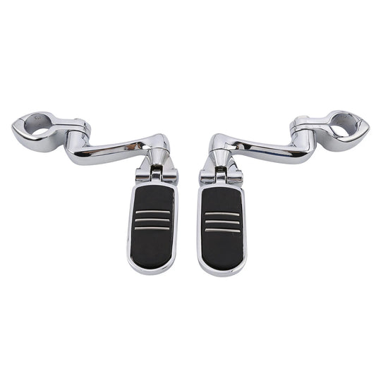 360 Adjustable Footpeg Peg Mount 1 1/4" Highway Bar Fit For Harley Electra Glide
