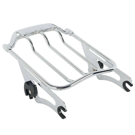 Chrome Two Up Luggage Rack Fit For Harley Touring Electra Street Glide 2009-2025