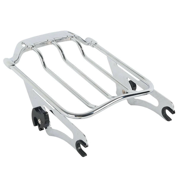 Chrome Two Up Luggage Rack Fit For Harley Touring Electra Street Glide 2009-2025