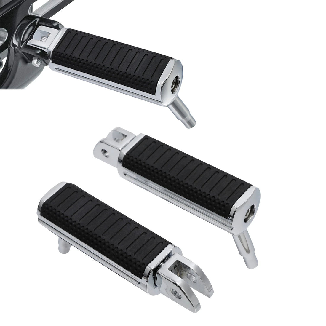 Pair Driver Footpegs Fit For Harley Softail Fat Bob Low Rider 18-25