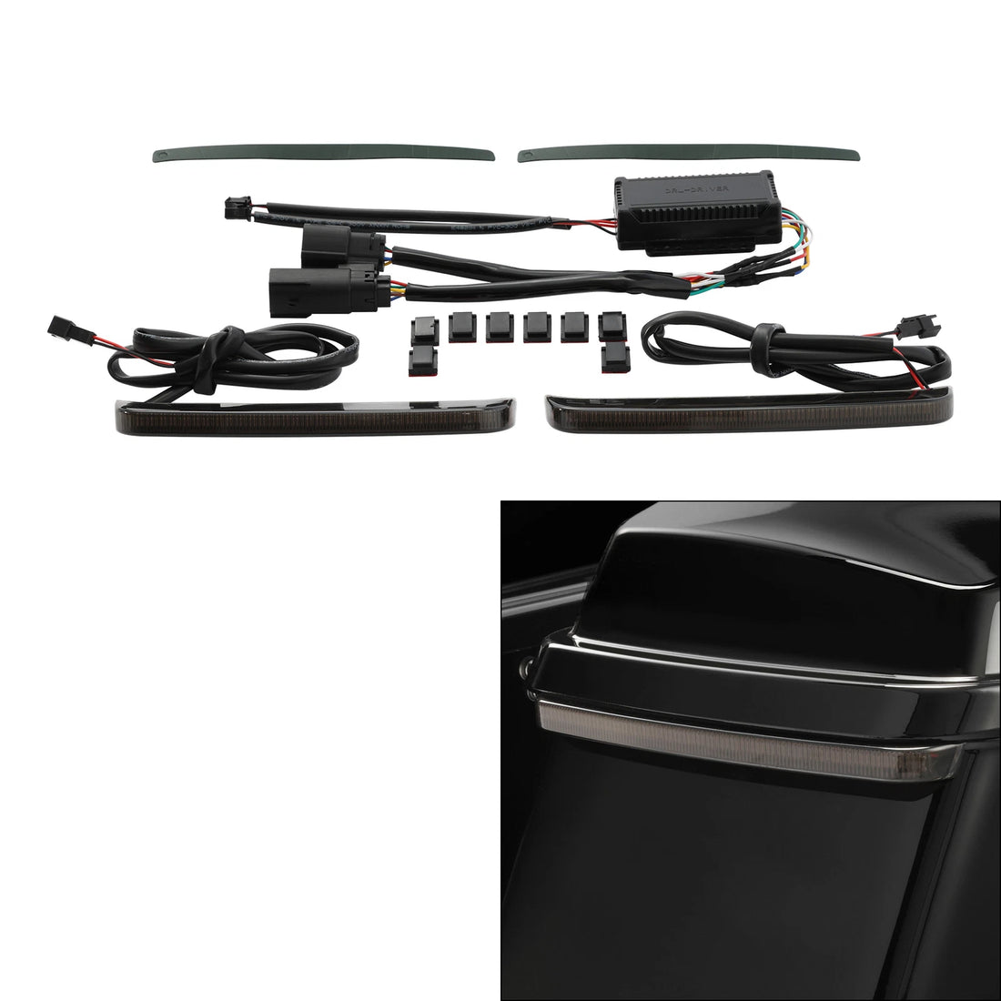LED Saddlebags Run Brake Turn Signals Lights Fit For Harley Road Glide 14-23