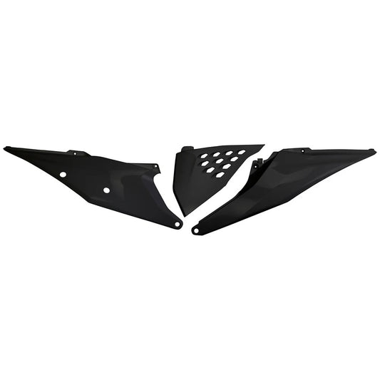 UFO Side Panels Vented Black For KTM 350 XC-F Kailub Russell Edition 2021