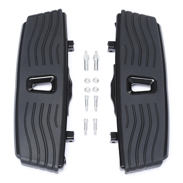 Black Driver Floorboard Fit For Harley Softail Fat Boy 1986-2017 Touring 1986-24